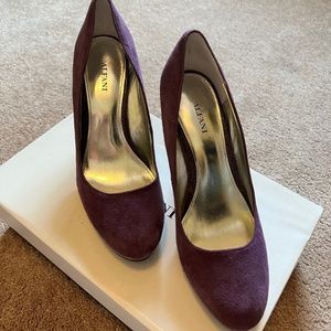 Alfani Heels - Plum and snake skin